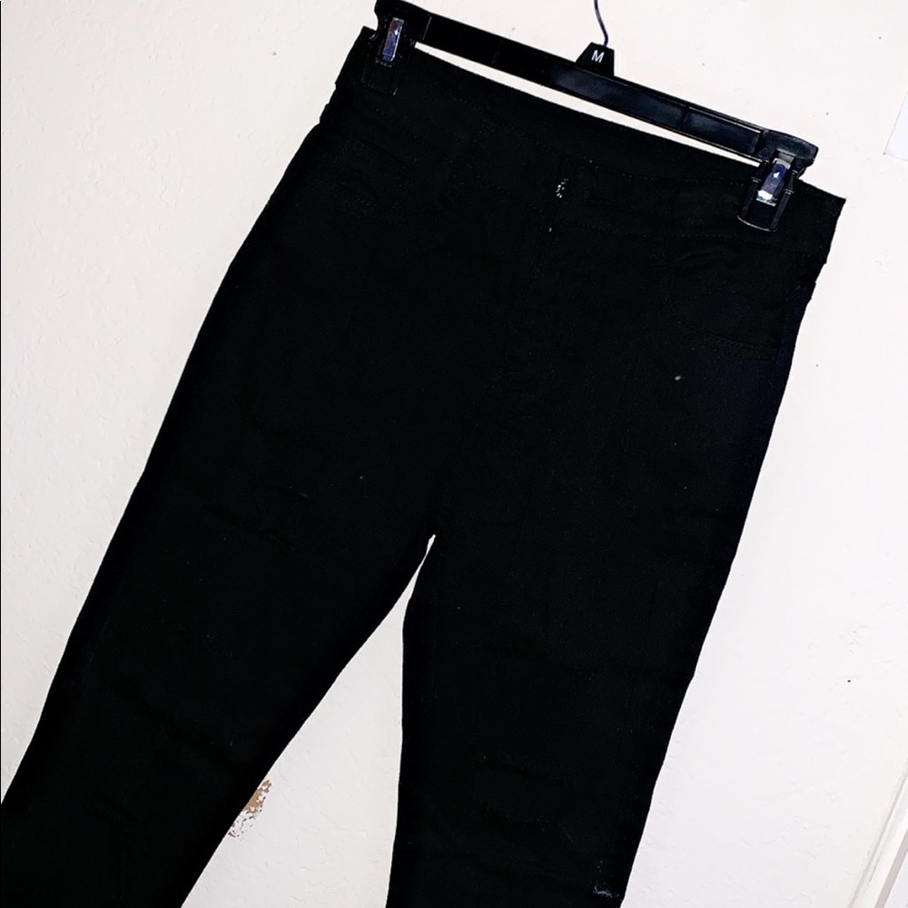 Black ripped jeans